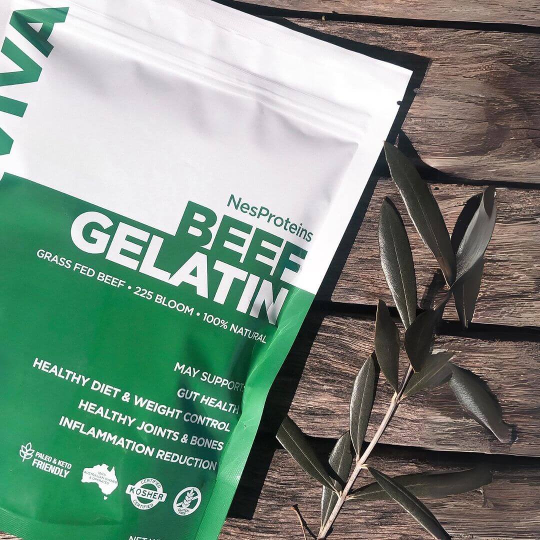 beef gelatin and glutathione Queens Nutrition Zint Grass-Fed Beef Gelatin Thickening