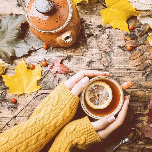ginger and lemon collagen tea