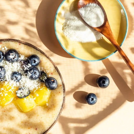 smoothie with collagen powder