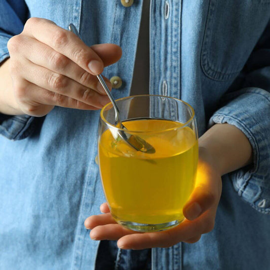 gelatin in a glass