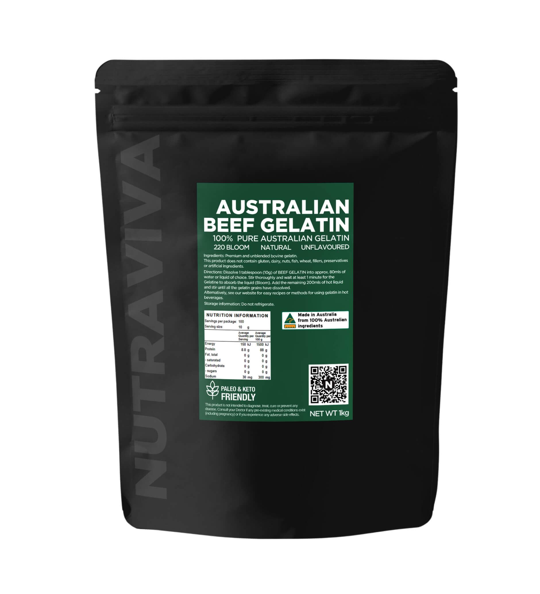 Black Label Australian Beef Gelatin 1kg