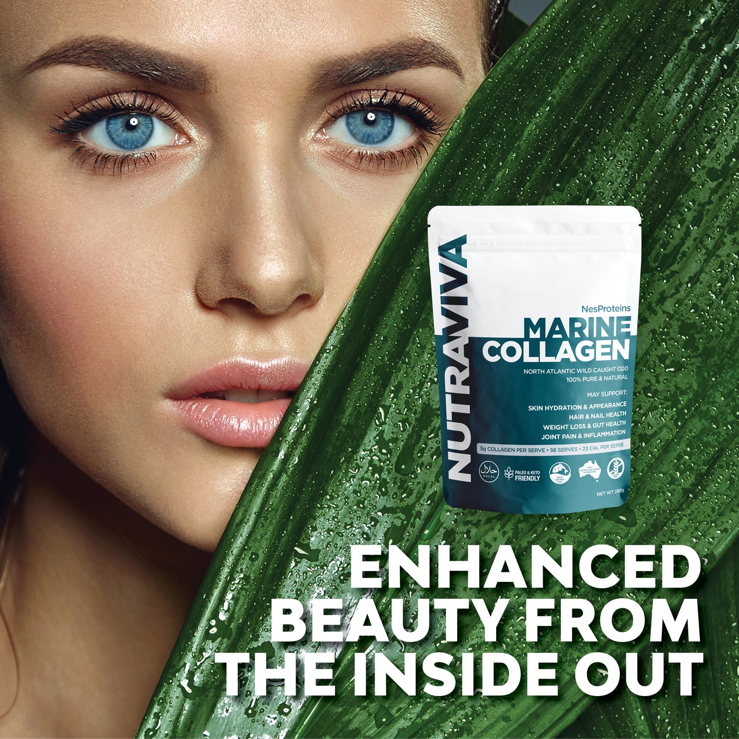 pure premium marine collagen hydrolysate 100% natural organic wild caught sustainably sourced