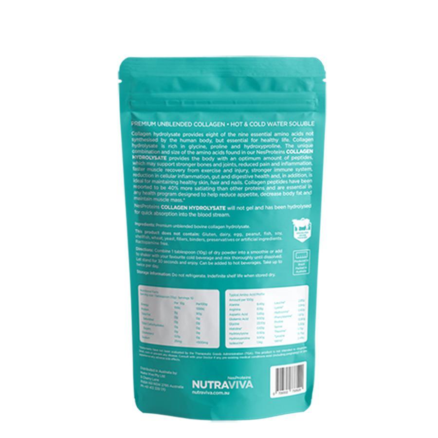 Collagen Hydrolysate 100g back of back