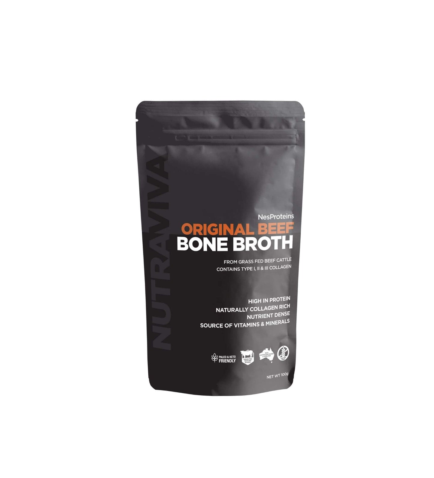 Nutraviva bone broth powder 100g original