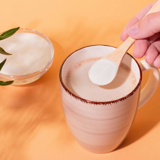 collagen powder into a drink