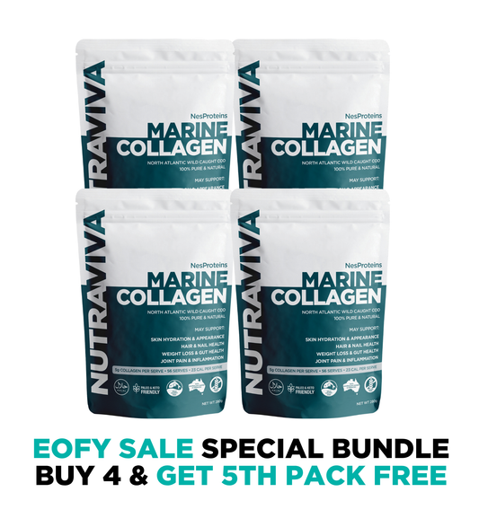 EOFY Marine Collagen Bundle - Buy 4 Get 1 Free