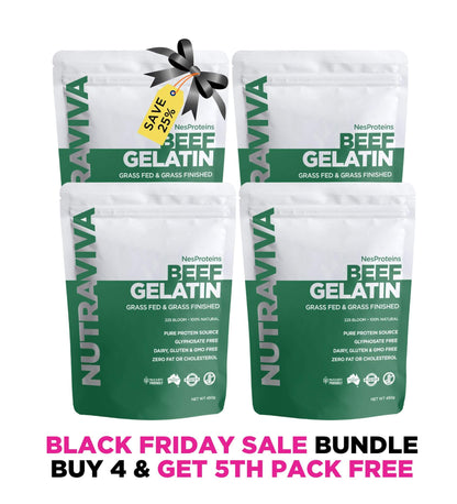 Black Friday Beef Gelatin Bundle - Buy 4 Get 1 Free