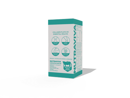 collagen powder sachet box side 