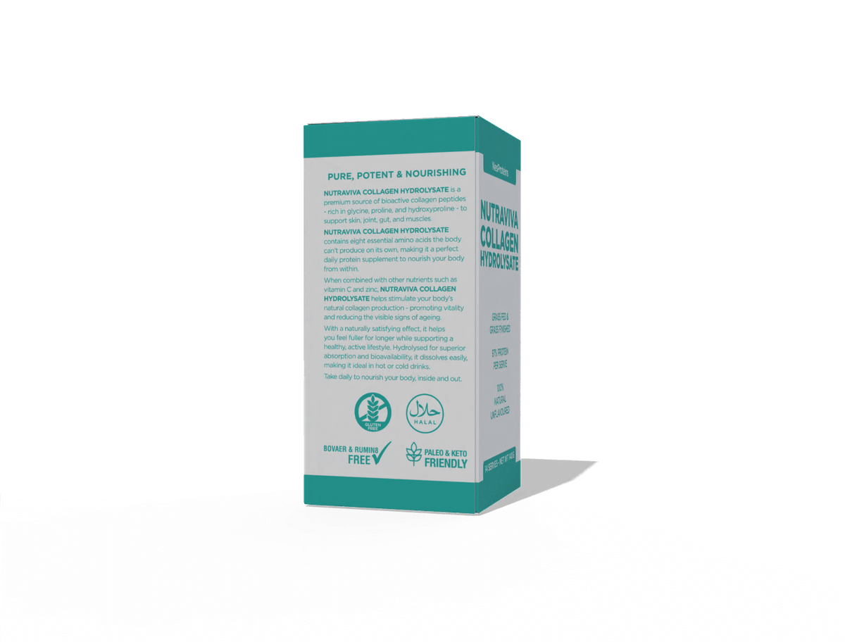collagen powder sachet box side 4