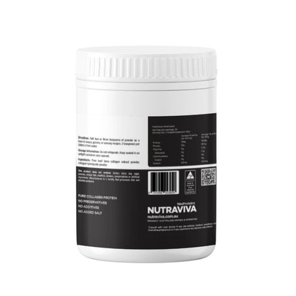Nutraviva Collagen Enriched Bone Broth 300g information panel