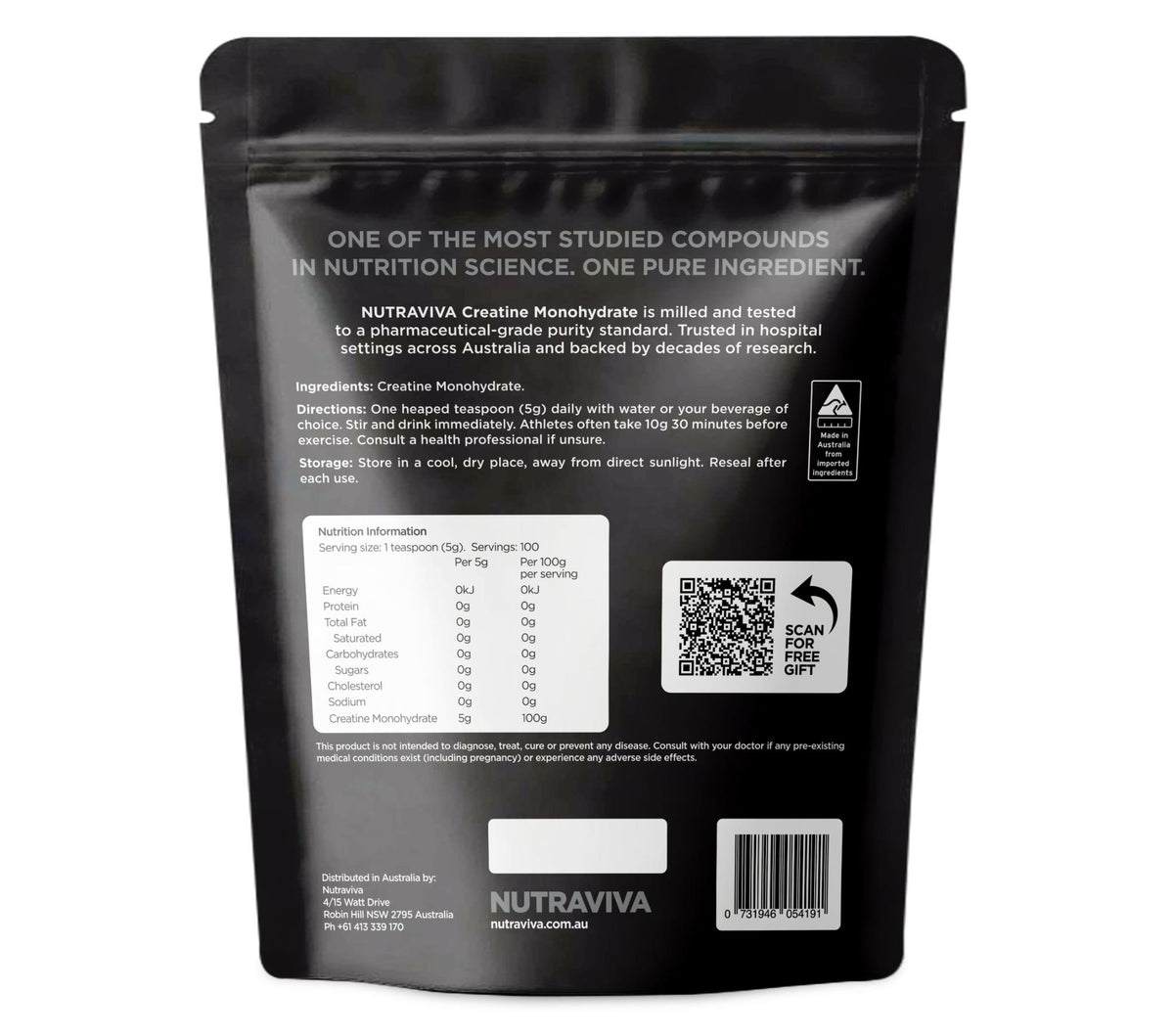 Micronised Creatine Monohydrate 500g