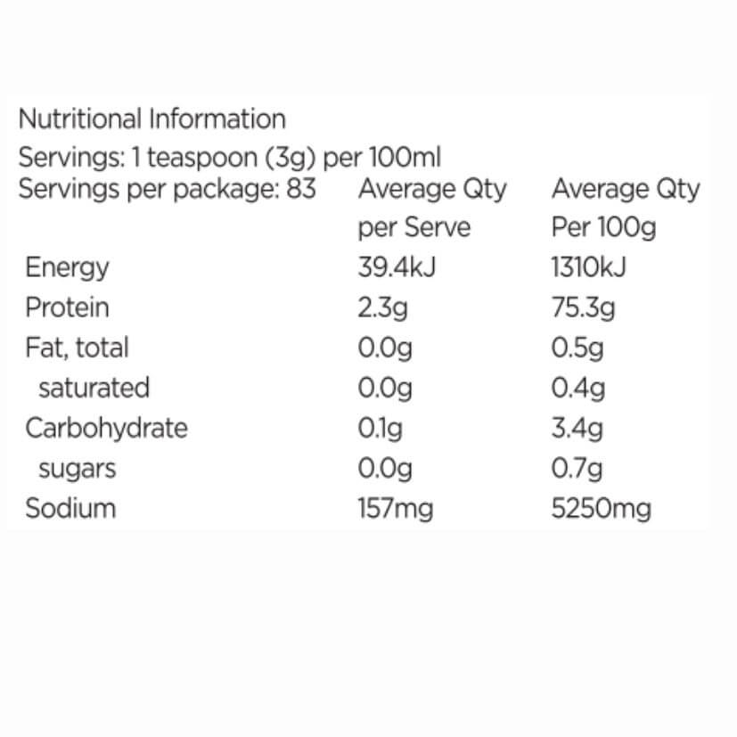 bone broth powder nutrition