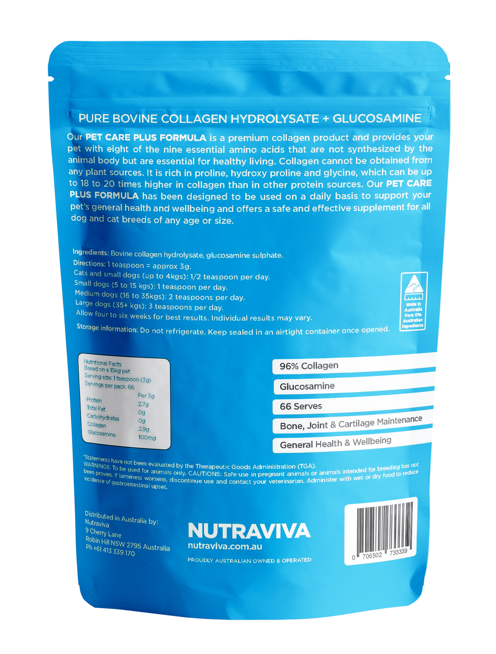 pet collagen and glucosamine