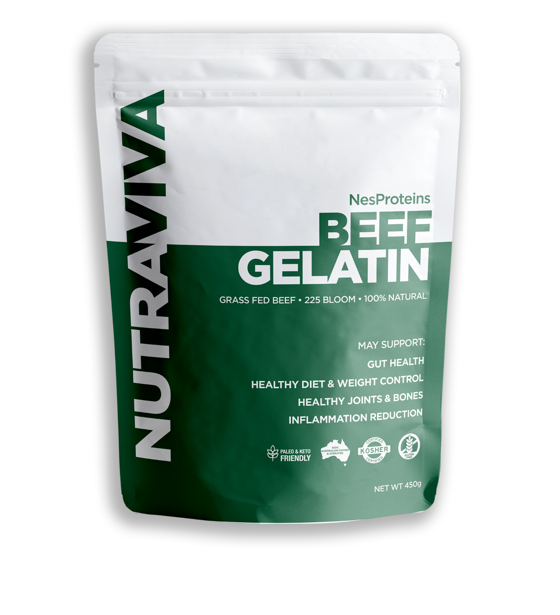 Beef Gelatin 450g-Gelatin-Nutraviva