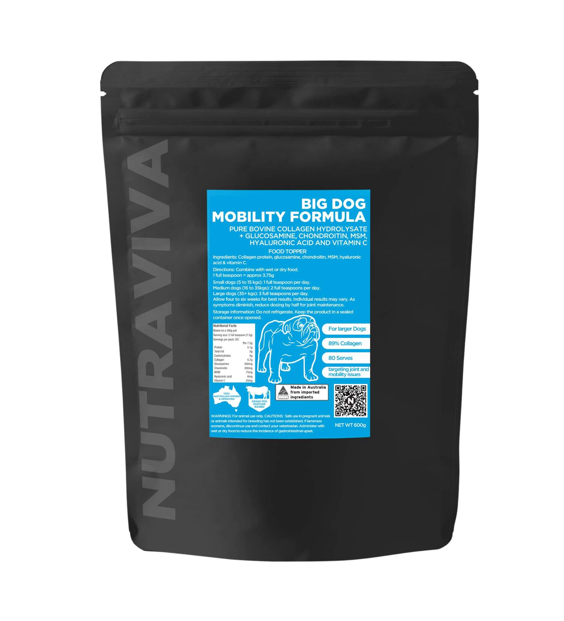 600g big dog collagen powder pack